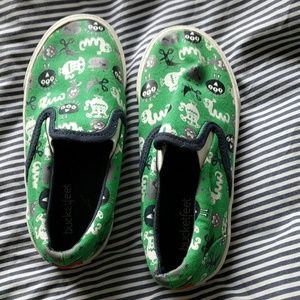 Bucketfeet alien wiggle print slip ons